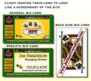 Jackpot Travel Club bizcards